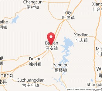 Map of Bao’an, Henan