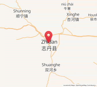 Map of Bao’an, Shaanxi