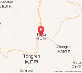 Map of Bao’an, Qinghai