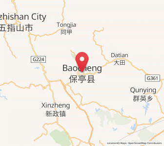 Map of Baocheng, Hainan