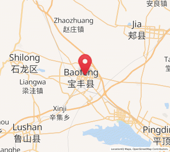 Map of Baofeng Chengguanzhen, Henan