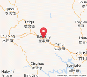 Map of Baofeng, Hubei