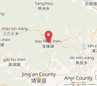 Map of Baofeng, Jiangxi