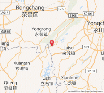 Map of Baofeng, Chongqing