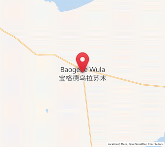 Map of Baogede Wula, Inner Mongolia