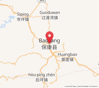 Map of Baokang Chengguanzhen, Hubei