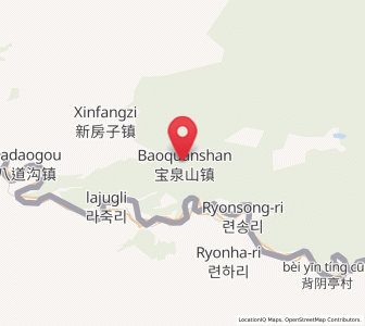 Map of Baoquanshan, Jilin