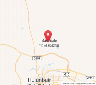 Map of Baorixile, Inner Mongolia