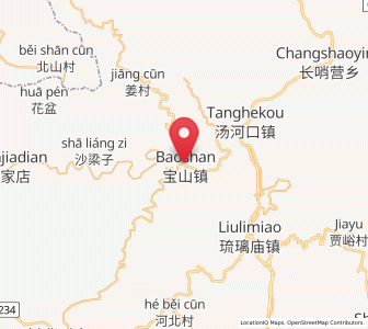 Map of Baoshan, Beijing