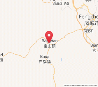 Map of Baoshan, Liaoning