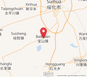 Map of Baoshan, Heilongjiang
