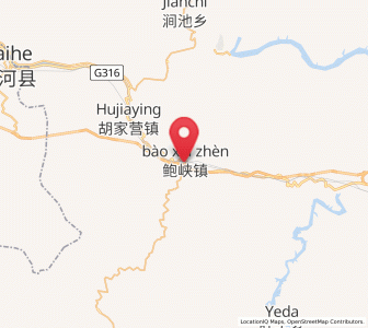 Map of Baoxia, Hubei
