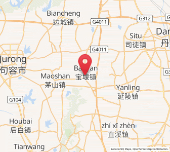 Map of Baoyan, Jiangsu