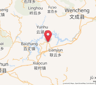Map of Baoyang, Zhejiang