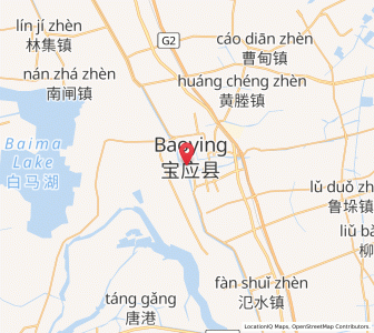 Map of Baoying, Jiangsu