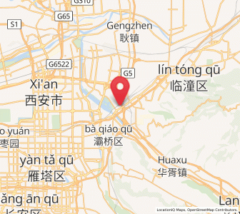 Map of Baqiao, Shaanxi