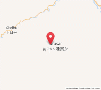 Map of Basar, Qinghai