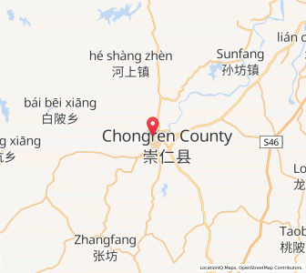 Map of Bashan, Jiangxi