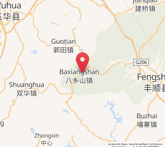 Map of Baxiangshan, Guangdong