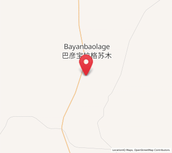 Map of Bayan Bulag, Inner Mongolia