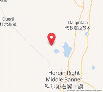 Map of Bayan Huxu, Inner Mongolia