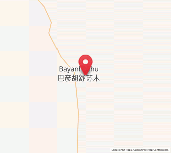 Map of Bayan Huxu, Inner Mongolia