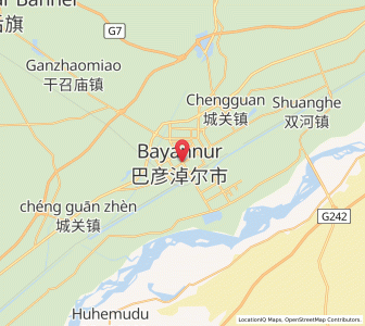 Map of Bayan Nur, Inner Mongolia