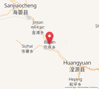 Map of Bayan, Qinghai