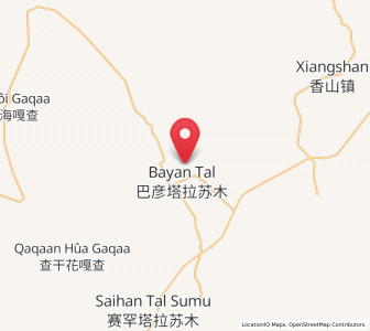 Map of Bayan Tal, Inner Mongolia
