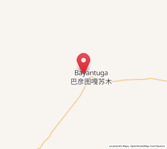 Map of Bayan Tug, Inner Mongolia