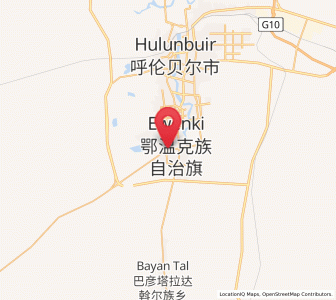 Map of Bayan Tuohai, Inner Mongolia