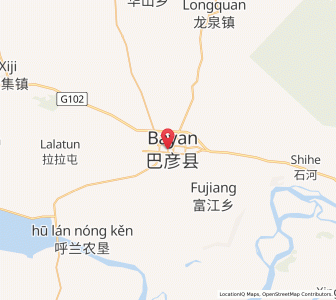 Map of Bayan, Heilongjiang