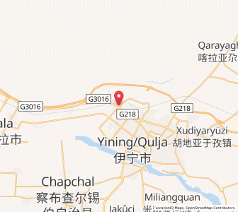 Map of Bayandai, Xinjiang