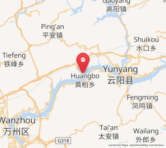Map of Bayang, Chongqing