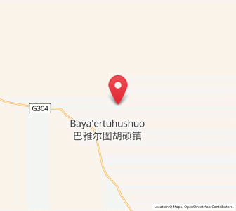 Map of Bayart Huxu, Inner Mongolia