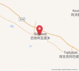Map of Bayi’awati, Xinjiang