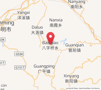 Map of Baziqiao, Fujian