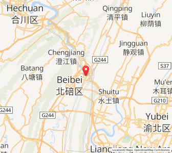Map of Beibei, Chongqing