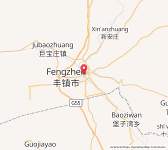 Map of Beichengqu, Inner Mongolia