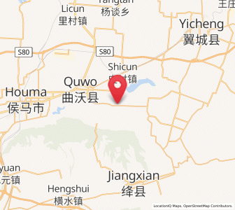 Map of Beidong, Shanxi