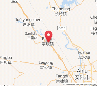 Map of Beifan, Hubei