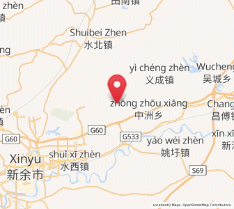 Map of Beigang, Jiangxi