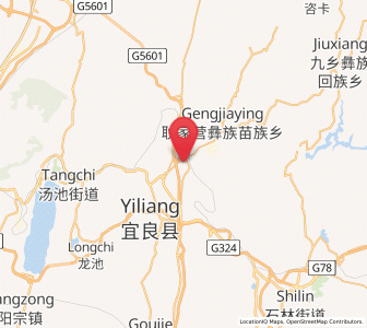 Map of Beigucheng, Yunnan