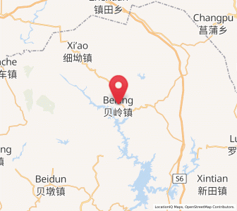 Map of Beiling, Guangdong