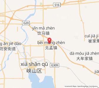 Map of Beimeng, Shandong