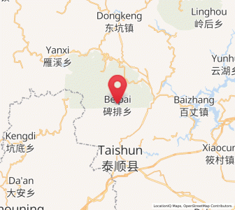 Map of Beipai, Zhejiang