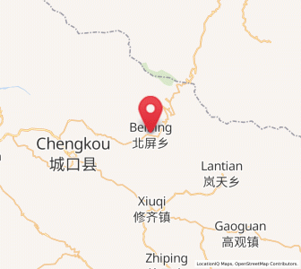 Map of Beiping, Chongqing