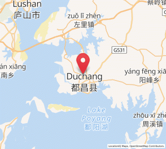 Map of Beishan, Jiangxi