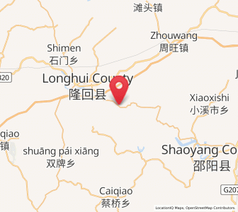 Map of Beishan, Hunan