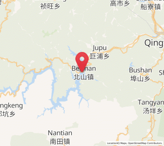 Map of Beishan, Zhejiang